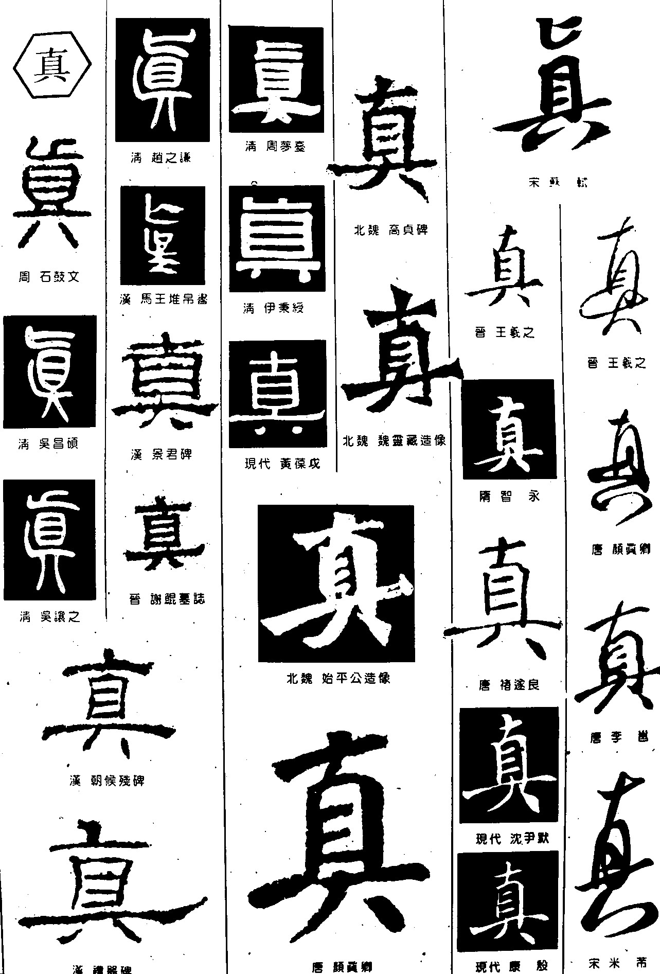 真