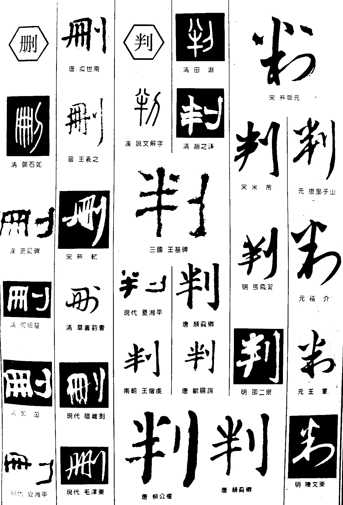 删判