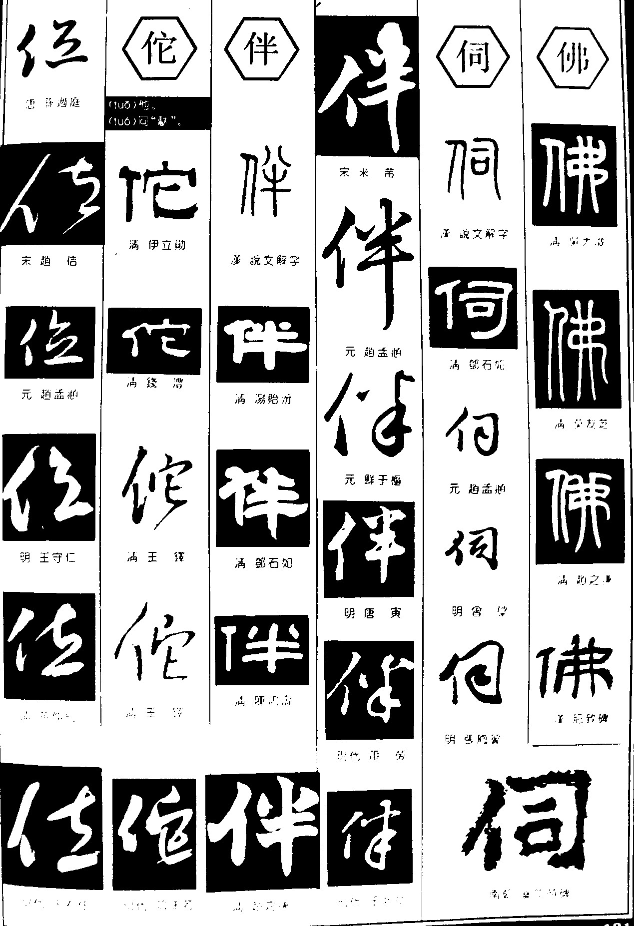 位佗伴伺佛