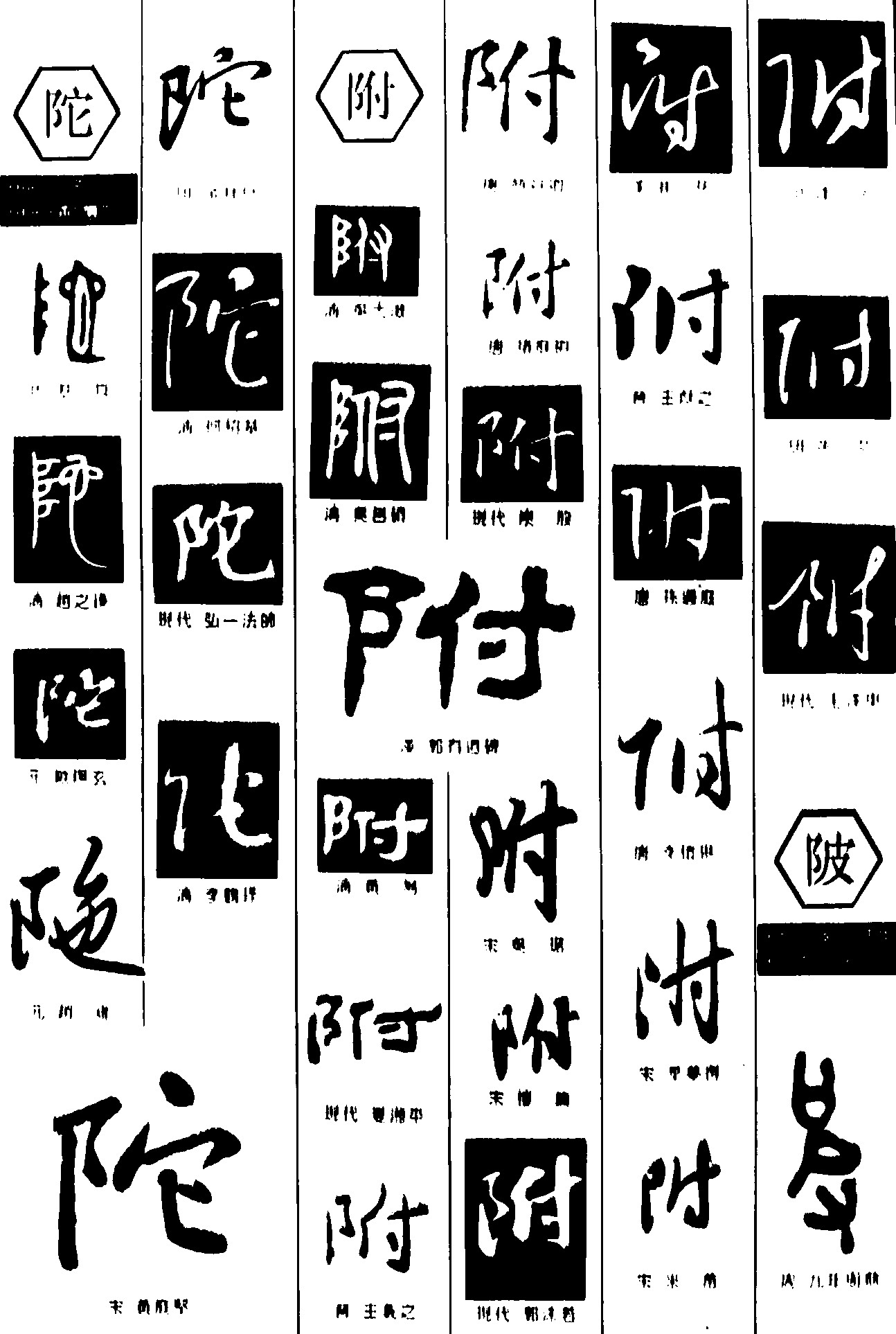 陀附陂