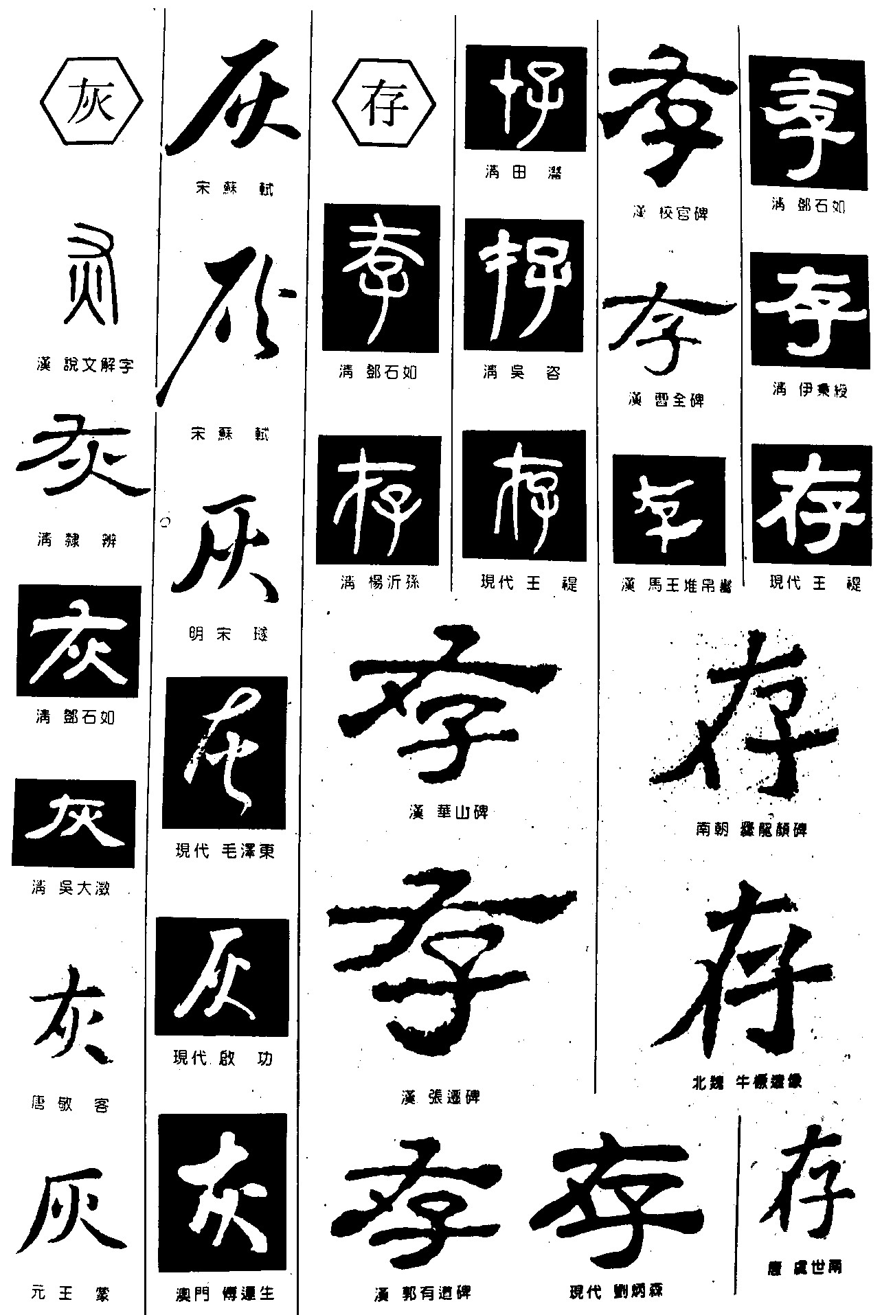 灰存