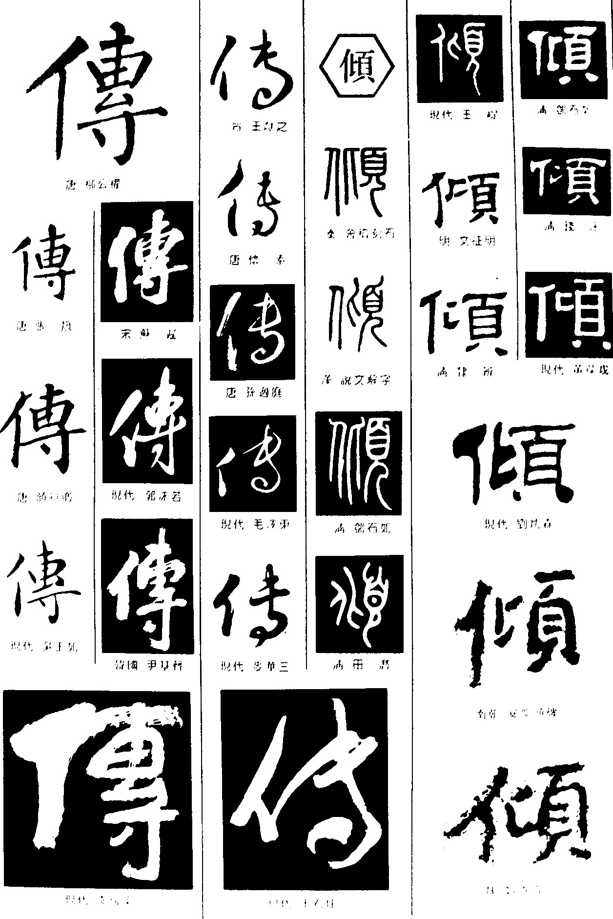 传倾