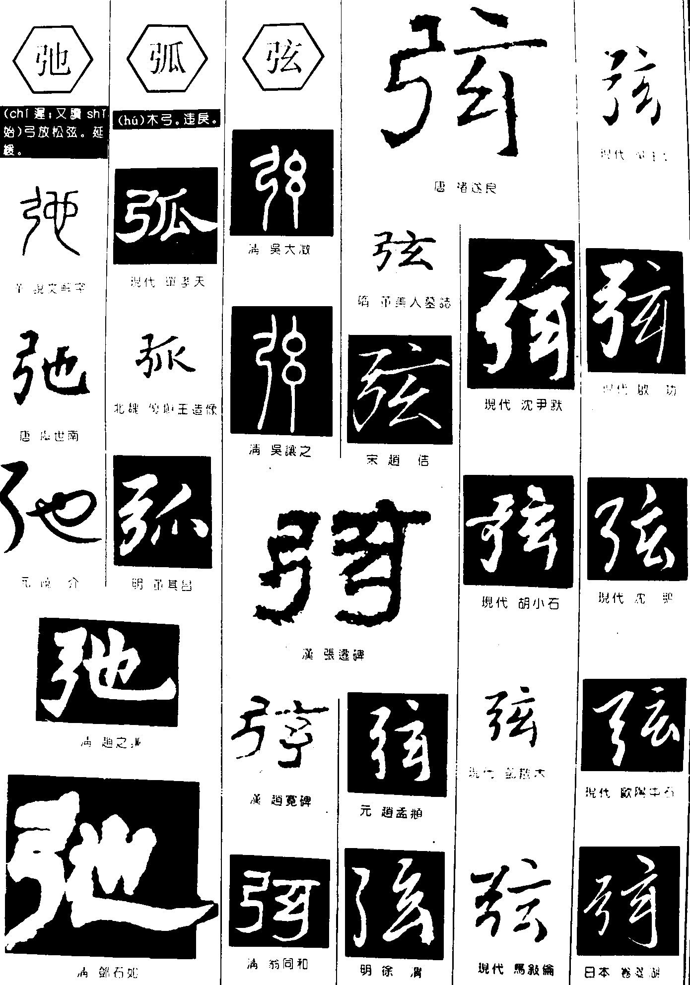 弛弧弦