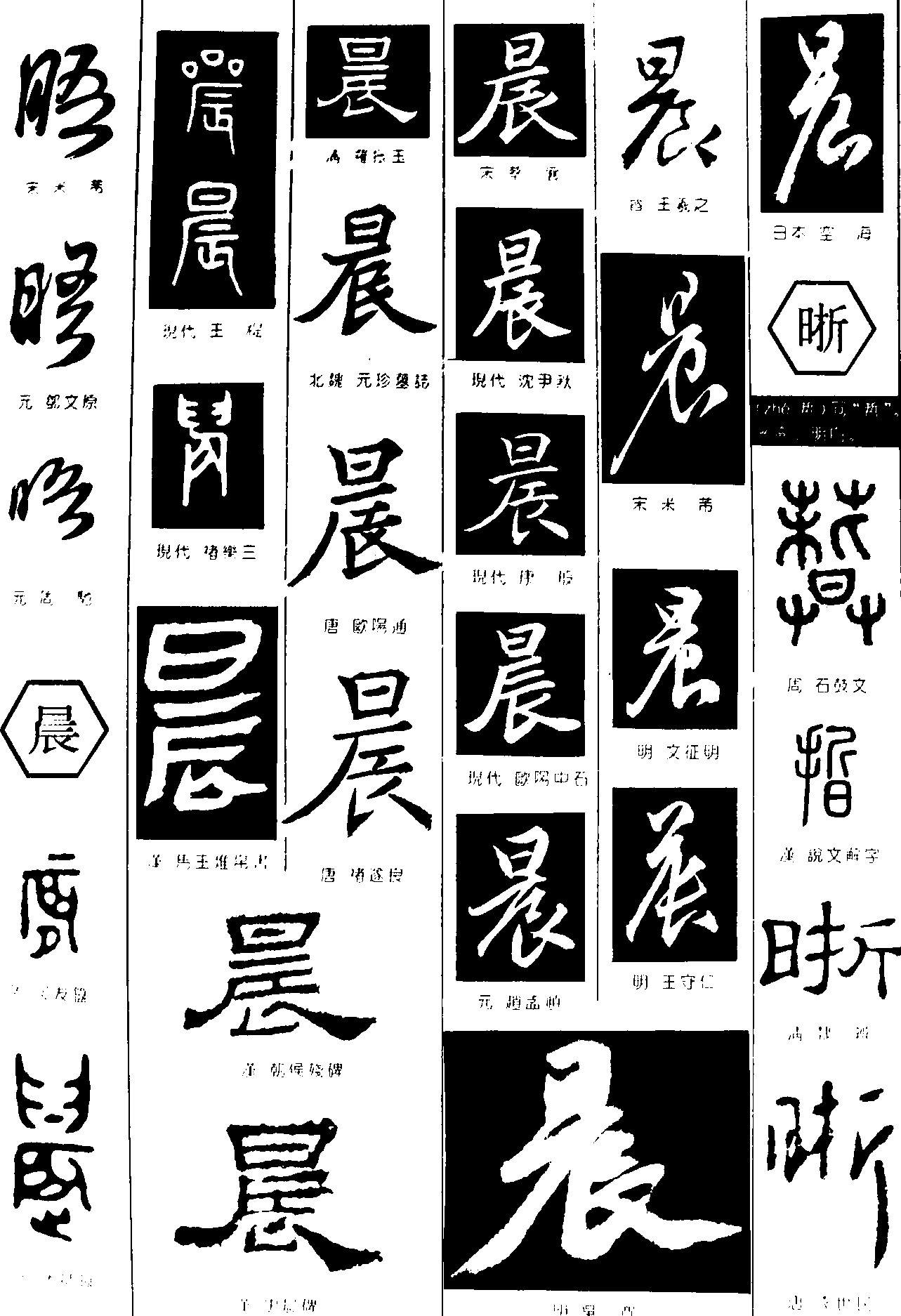晤晨晰