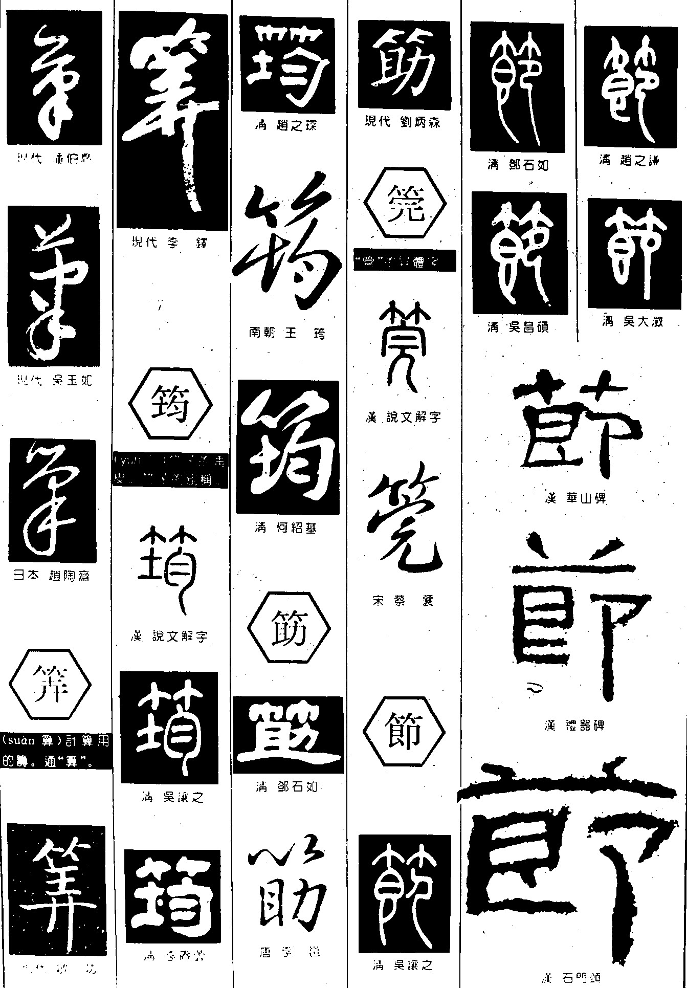 笔筭筠筯筦節