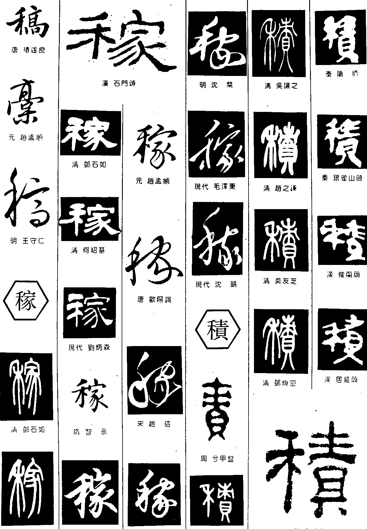 稿稼积