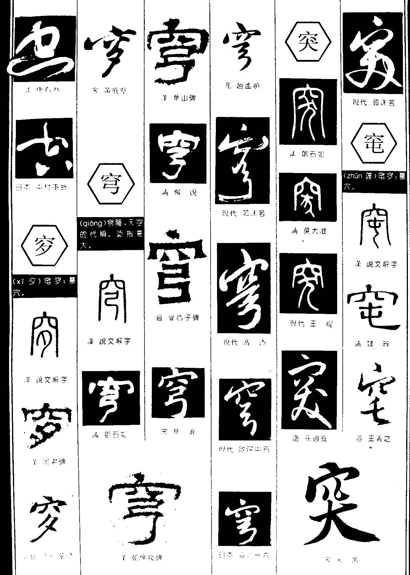 穸穹突窀