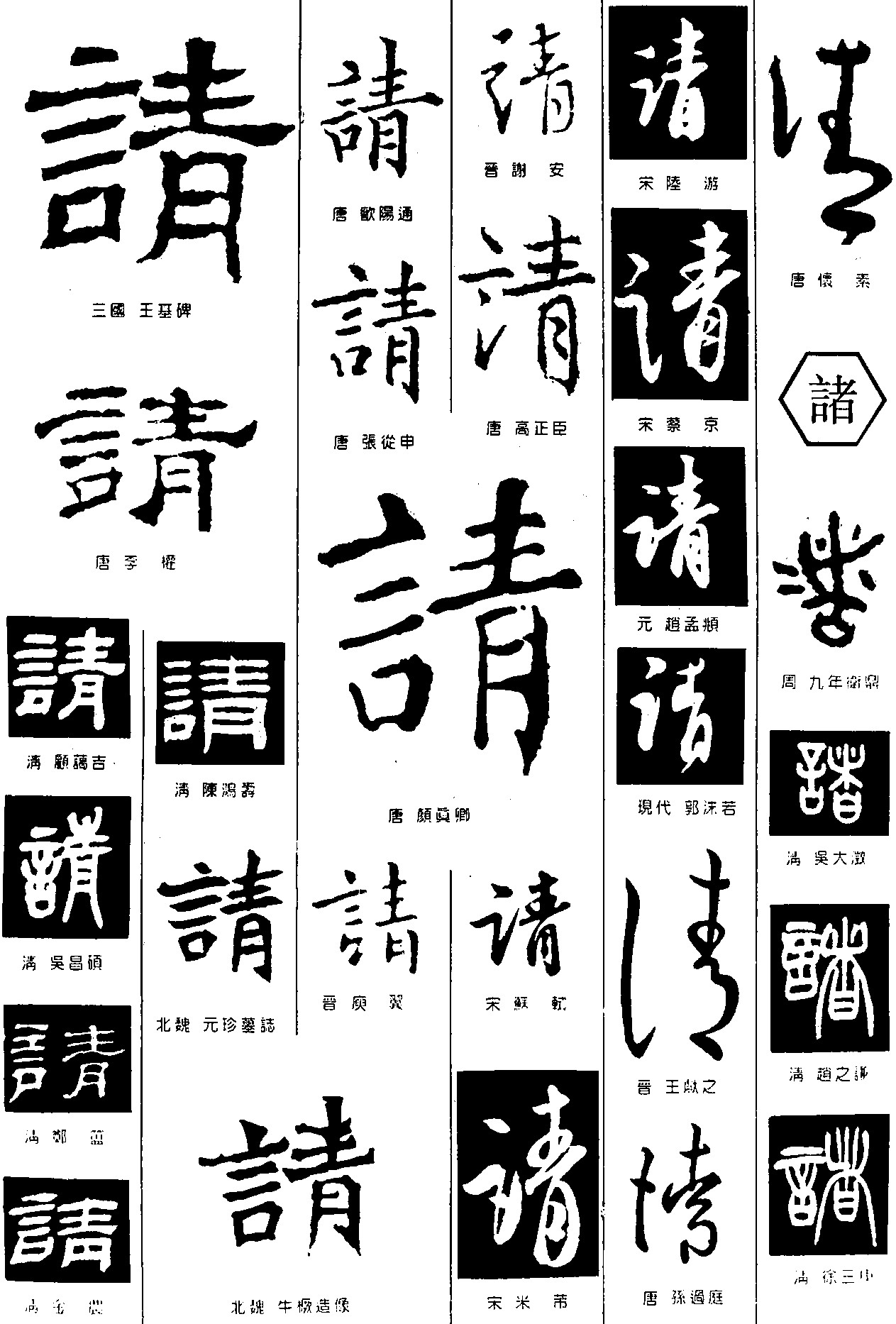 请诸