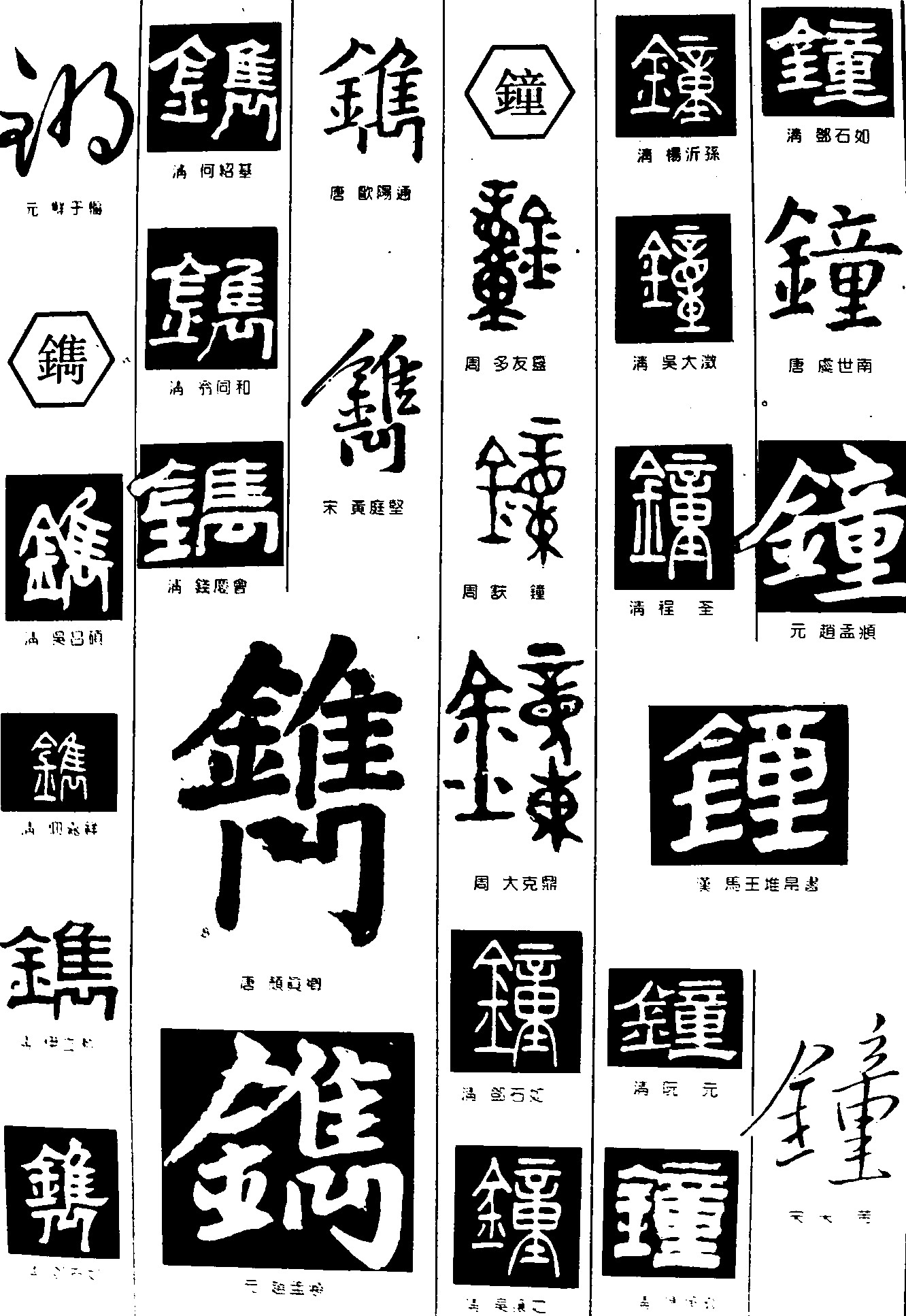 镜鐫鐘