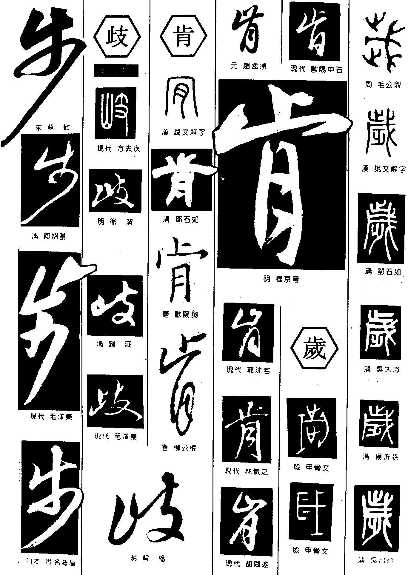 步歧肯岁