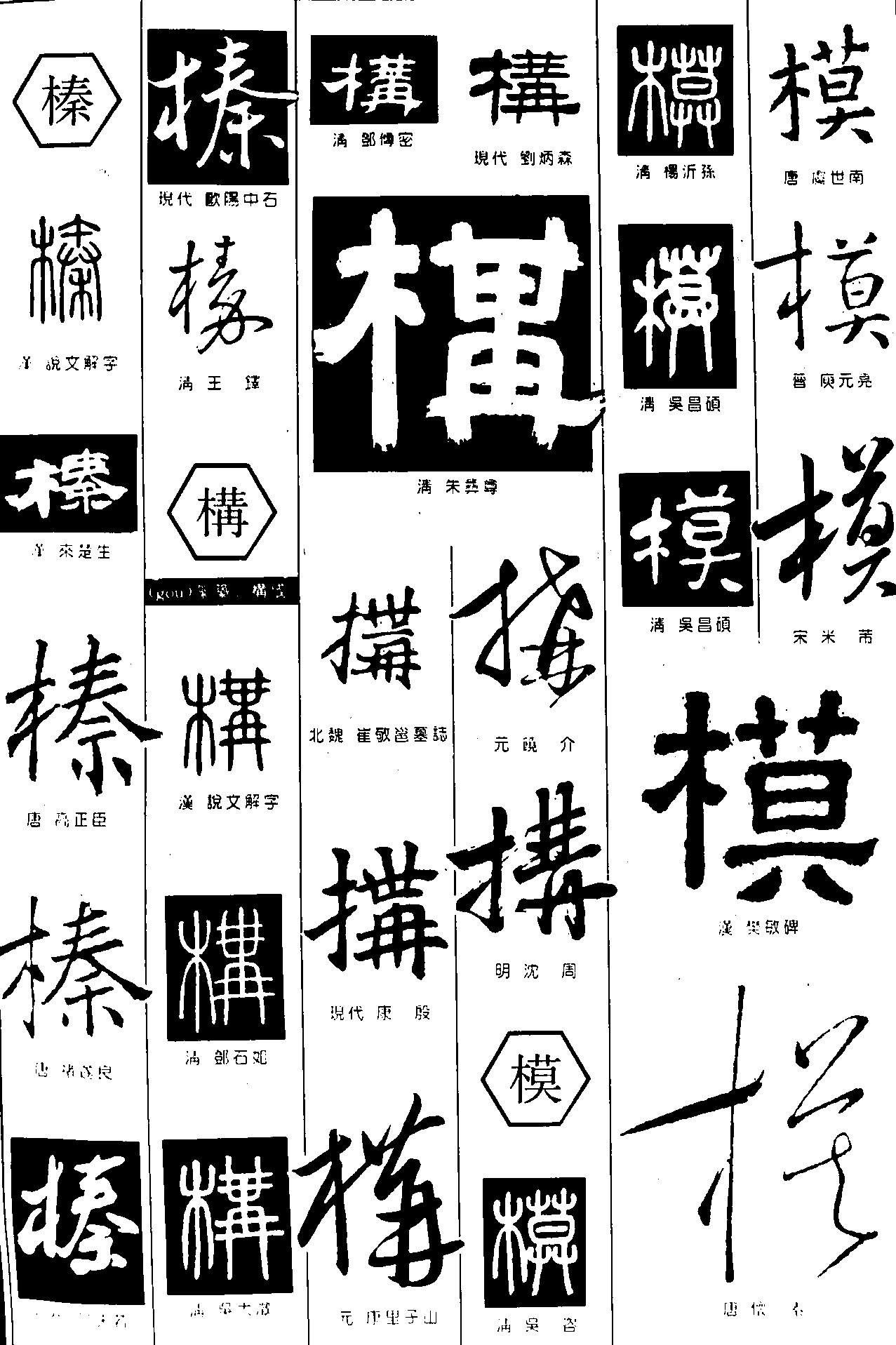 榛构模