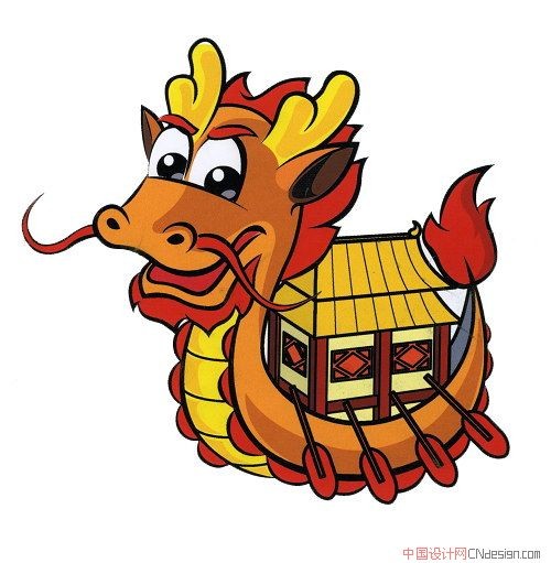 吉祥物龙舟