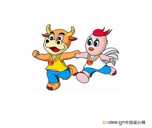 吉祥物牛鸡