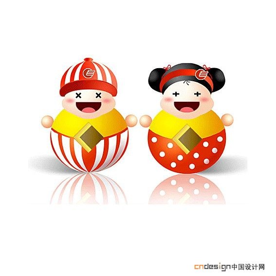 吉祥物儿童男童女不倒翁