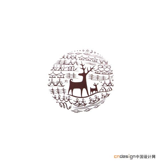 鹿画