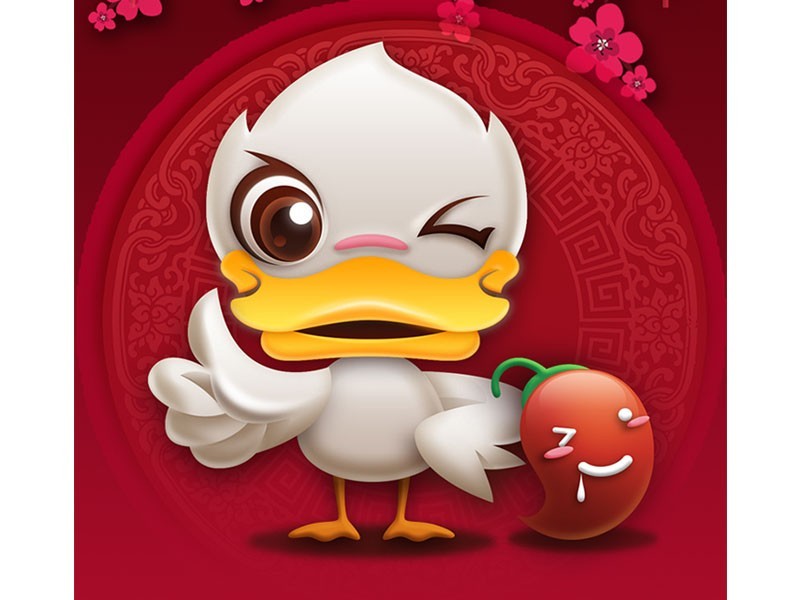 吉祥物鸭子