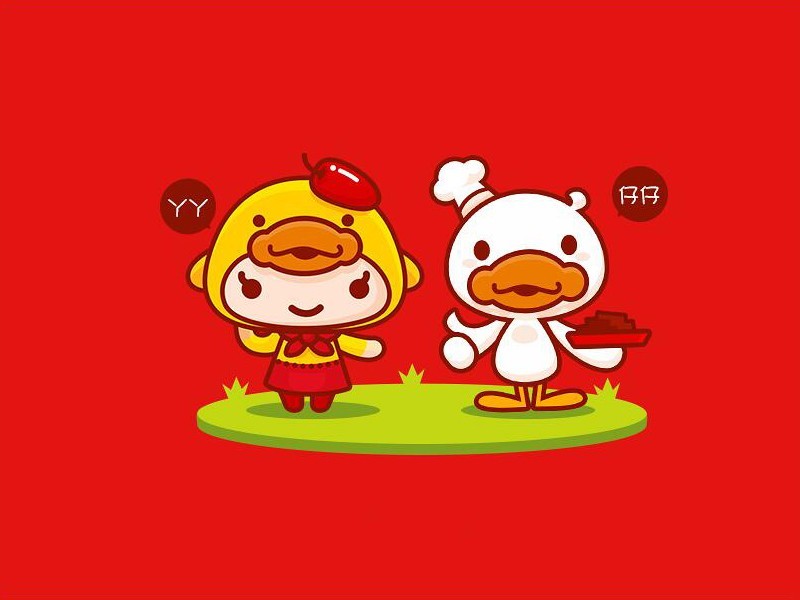 吉祥物鸭子